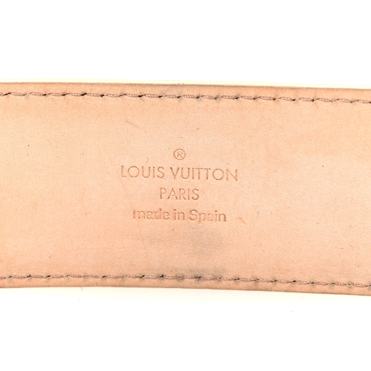 Louis Vuitton Damier Azur LV Initiales 85 34 Belt 5 of 9