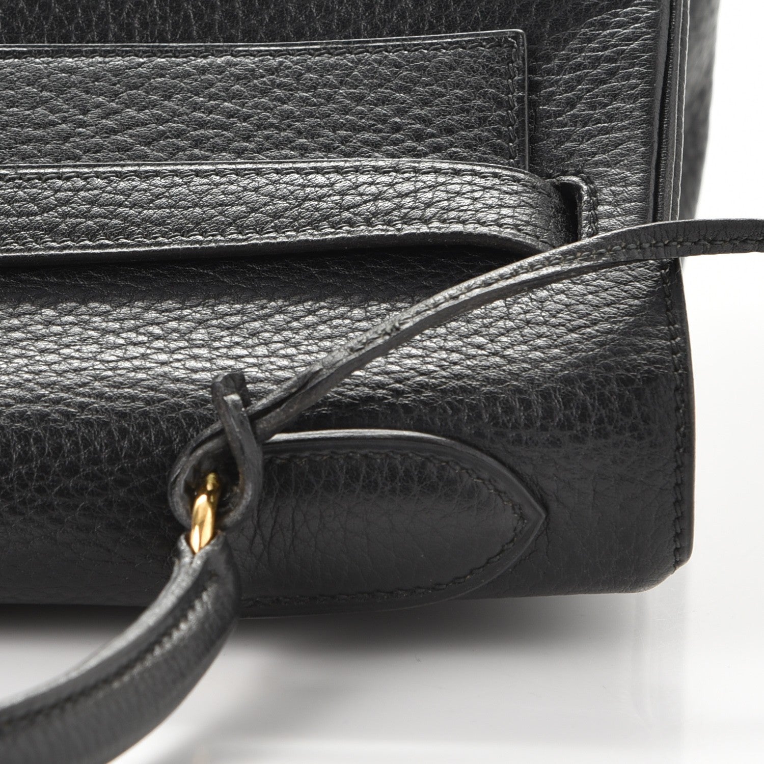 Hermes Taurillon Clemence Kelly Retourne 32 Black 12 of 35
