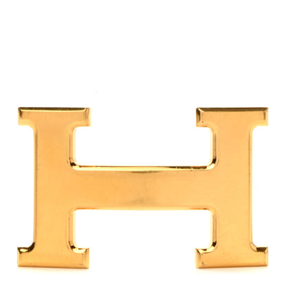 Hermes Brass Gold Plated Polished 32mm H Belt Buckle 80 32 Gold 1 of 4