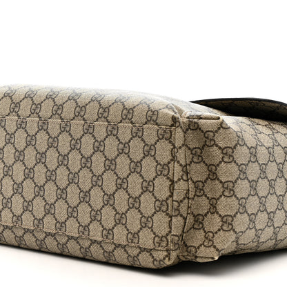 Gucci GG Plus Monogram Messenger Diaper Bag Dark Brown 11 of 13