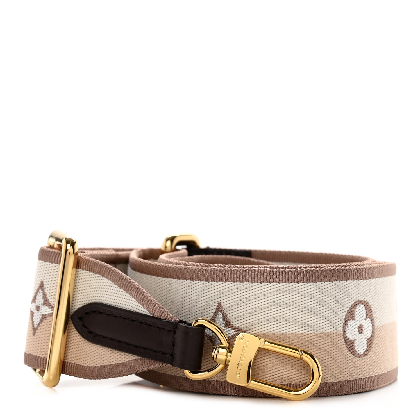 Jacquard Speedy Bandouliere 20 Shoulder Strap Beige Brown