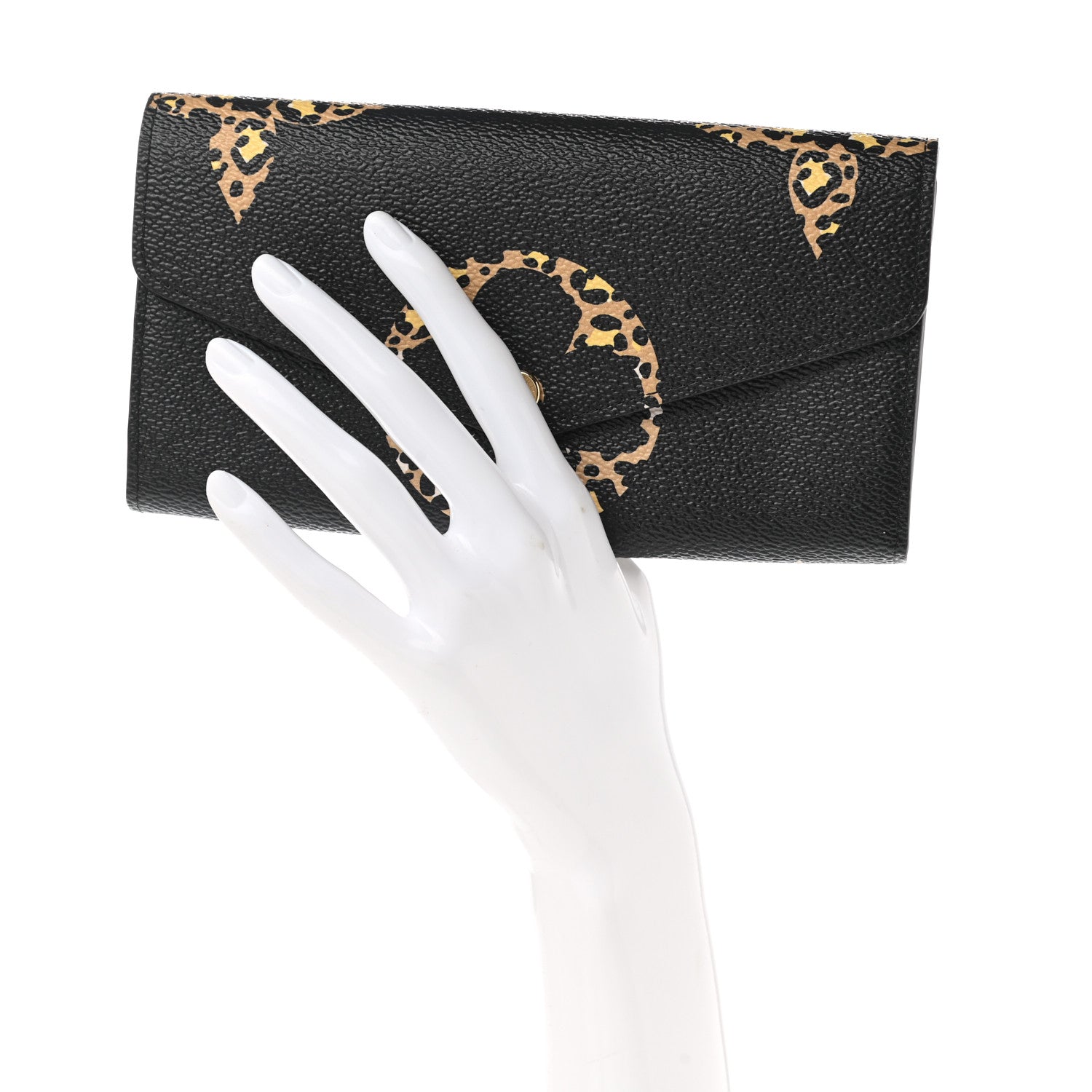 Louis Vuitton Monogram Giant Jungle Sarah Wallet Black 2 of 8