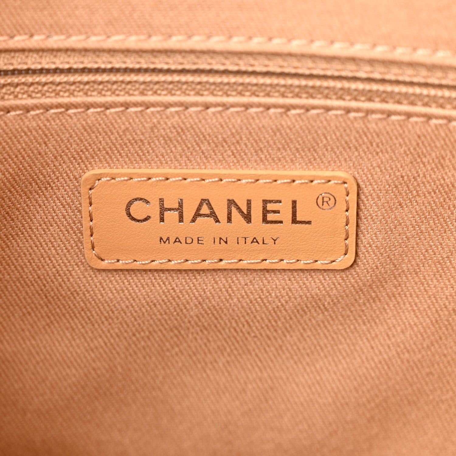 Chanel Denim Deauville Bowling Bag Beige 6 of 11