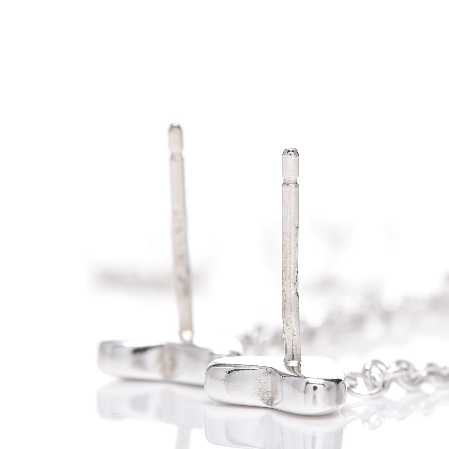 Sterling Silver Double Heart Drop Earrings