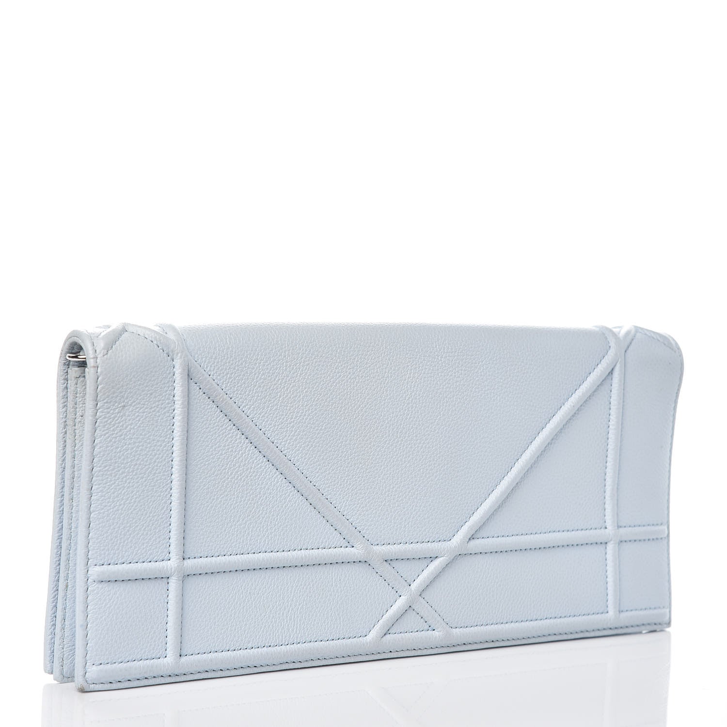 Christian Dior Grained Calfskin Diorama Pochette Sky Light 3 of 11