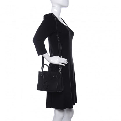 Saint Laurent Grained Calfskin Nano Sac De Jour Souple Black 2 of 12