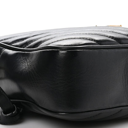 Saint Laurent Calfskin Matelasse Monogram Lou Camera Bag Black 9 of 10