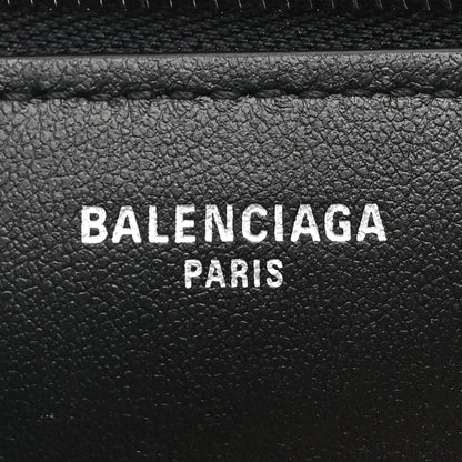 Balenciaga Textured Calfskin Passport Phone Holder Black 6 of 11