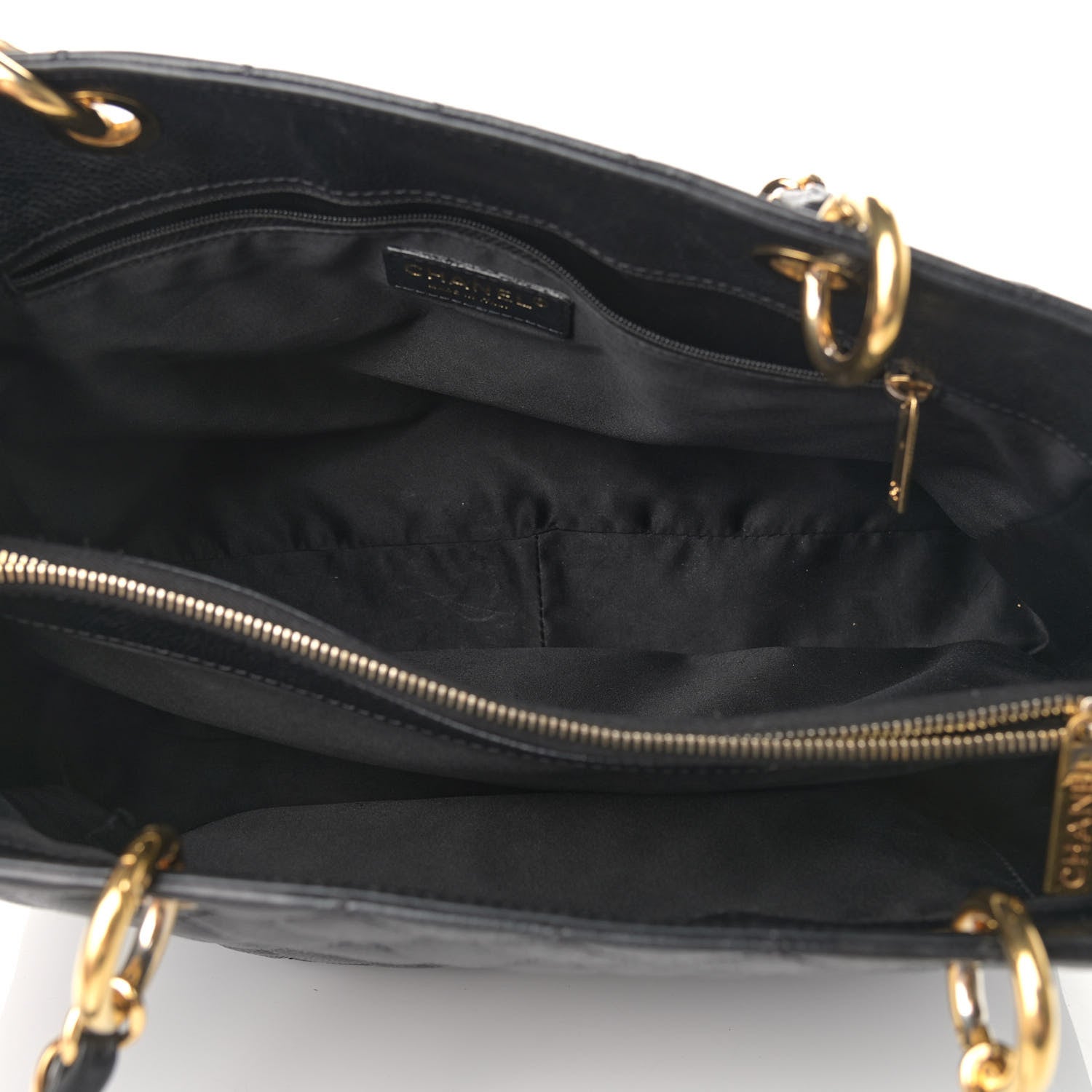 Chanel Caviar Quilted Grand Shopping Tote GST Black 5 of 16