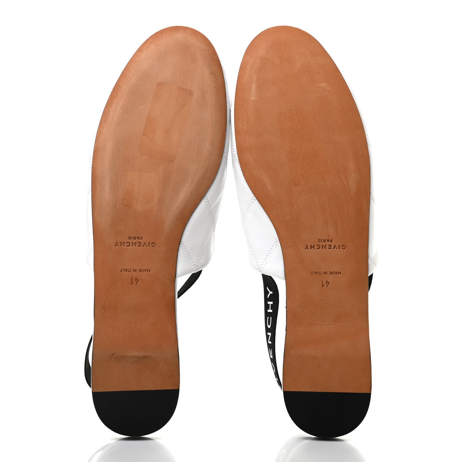 Givenchy Nappa Quilted Rivington Logo Slingback Flat 41 White 5 of 7