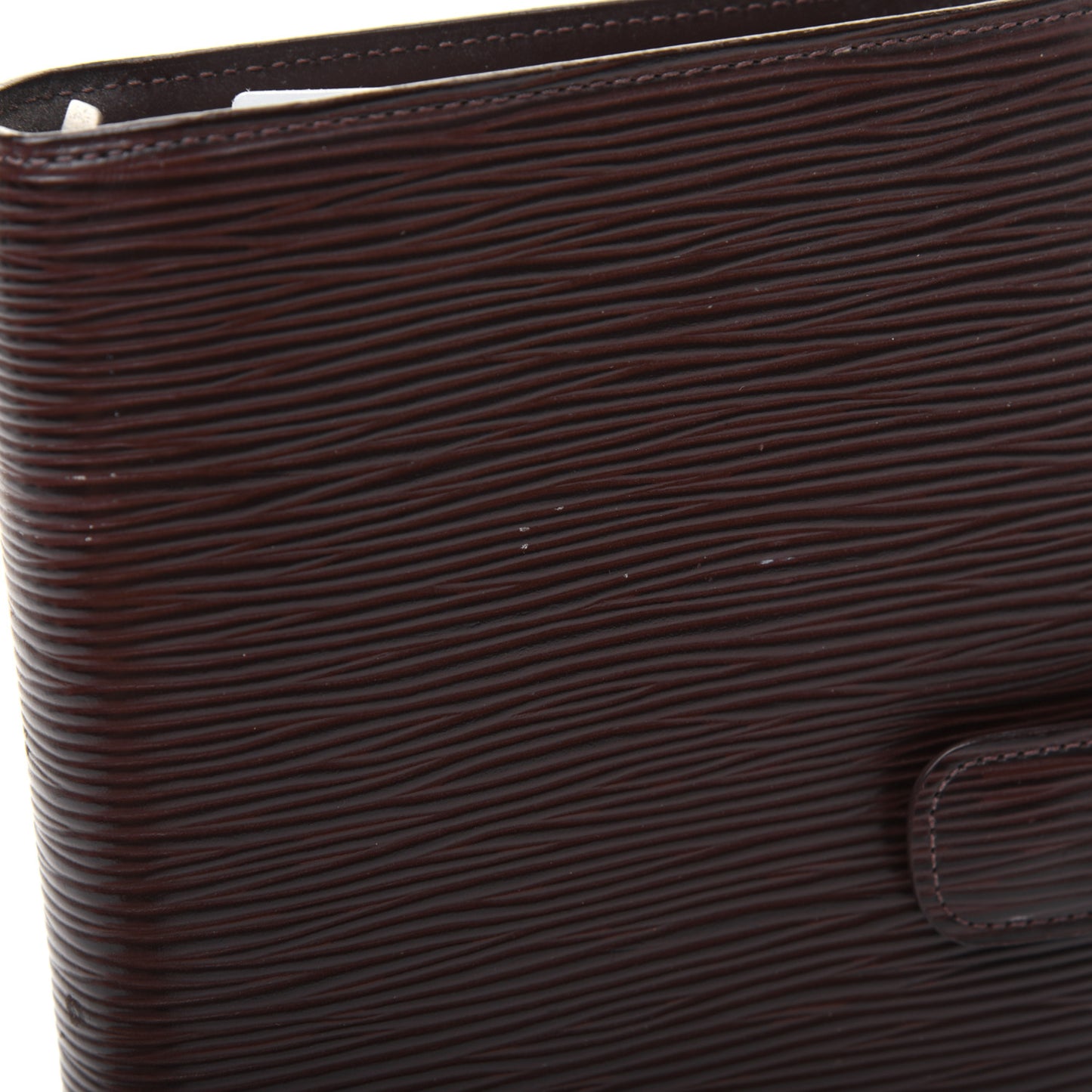Epi Medium Ring Agenda Cover Moka