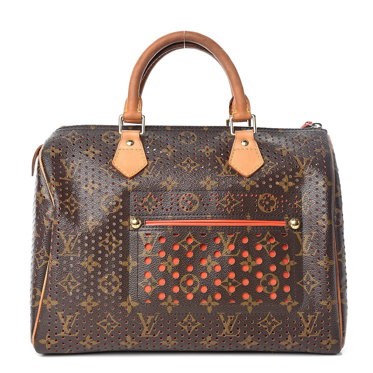 Monogram Perforated Speedy 30 Orange