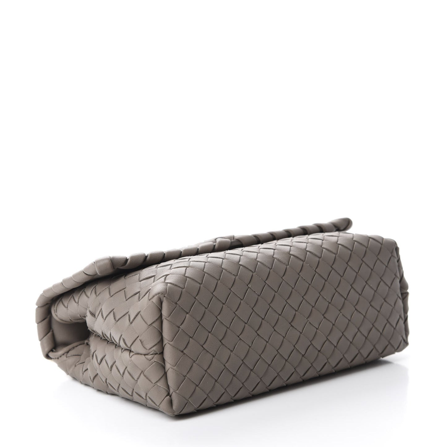 Nappa Intrecciato Baby Olimpia Shoulder Bag Steel