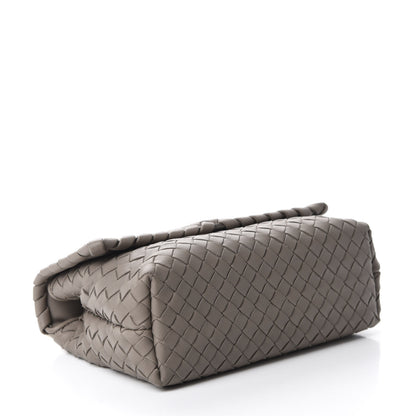 Bottega Veneta Nappa Intrecciato Baby Olimpia Shoulder Bag Steel 4 of 9