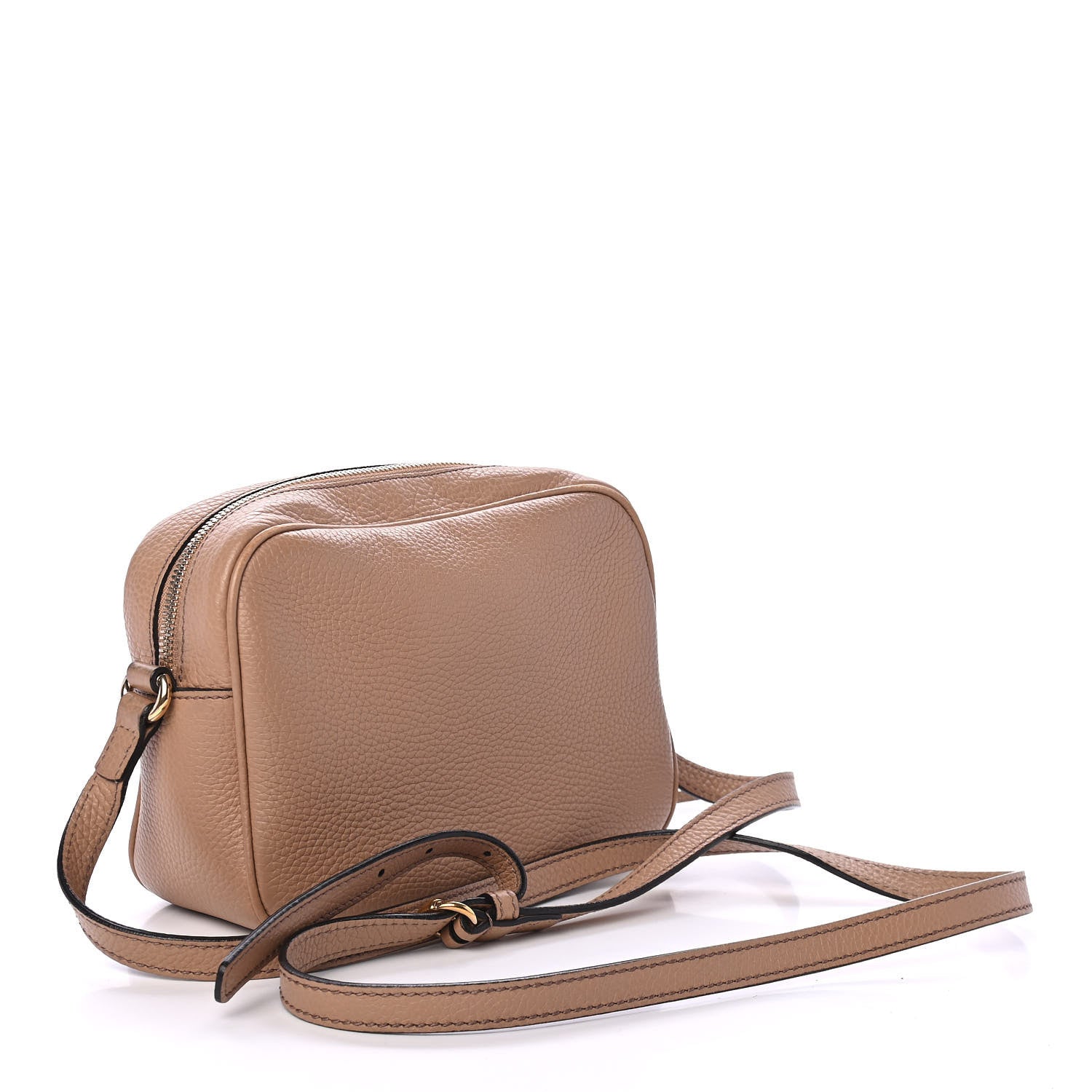 Gucci Pebbled Calfskin Small Soho Disco Bag Rose Beige 2 of 4