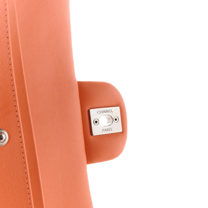 Chanel Lambskin Quilted Medium Double Flap Orange 7 of 12