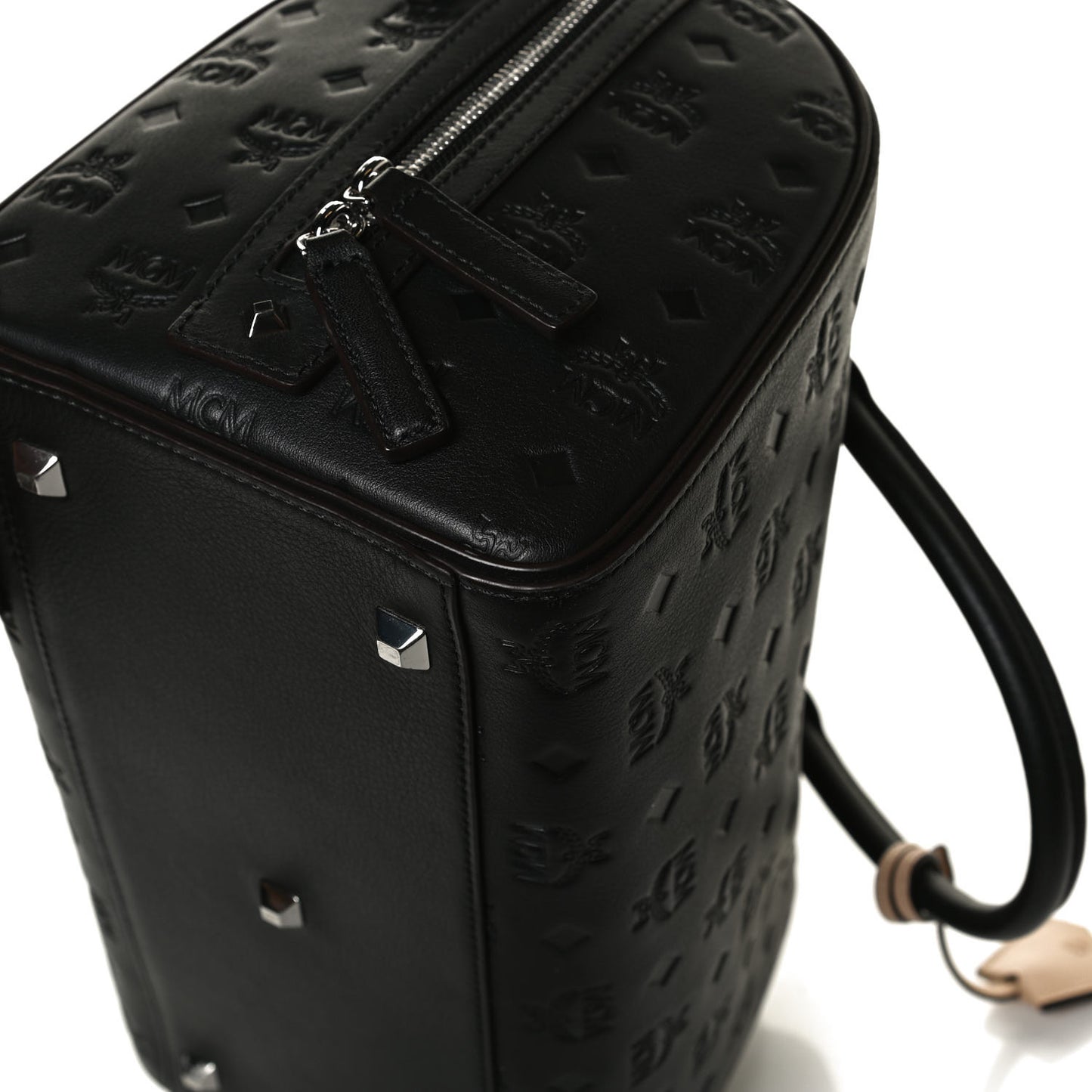 Calfskin Ottomar Monogram Essential Boston Bag Black