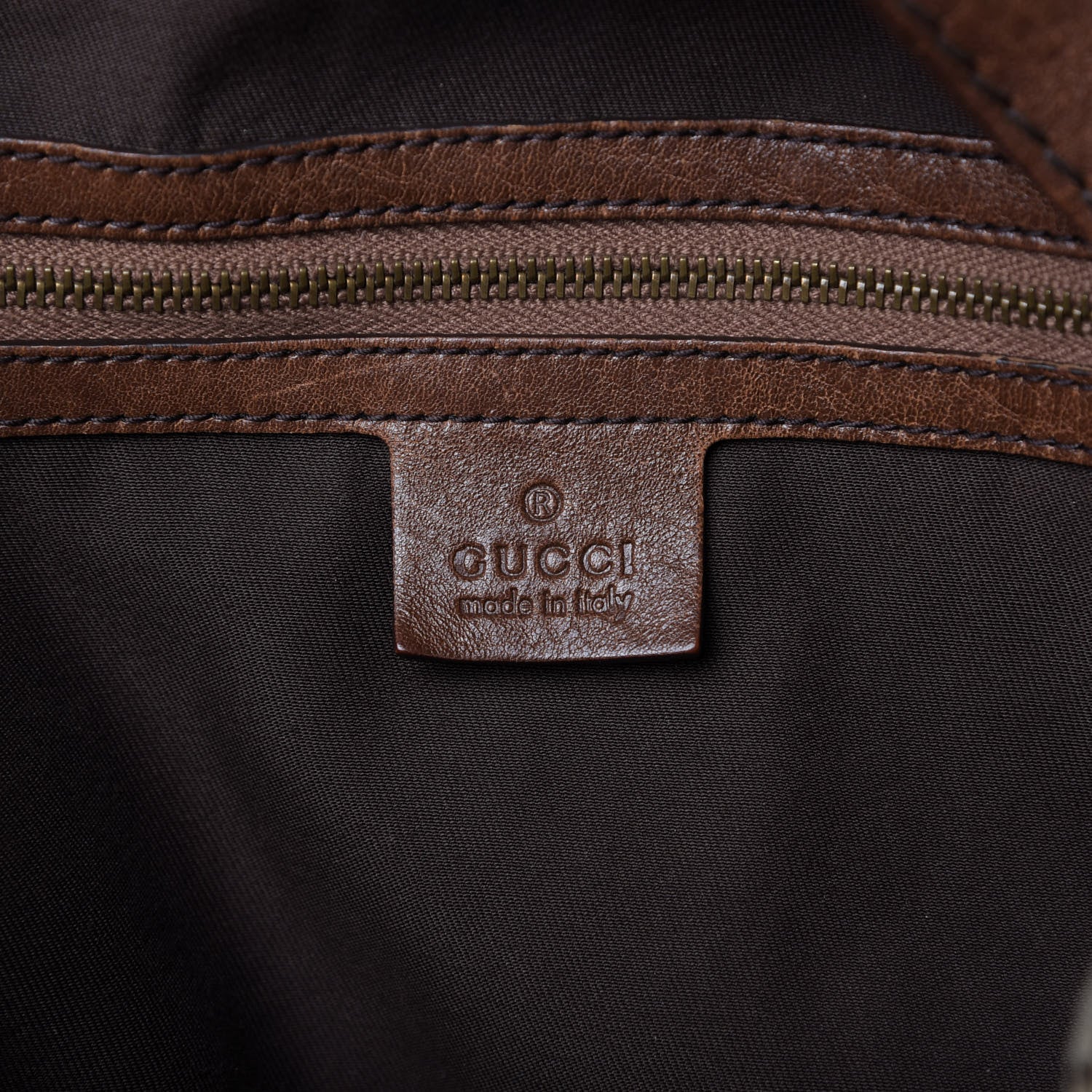 Gucci Monogram Large Jockey Hobo Brown 8 of 9