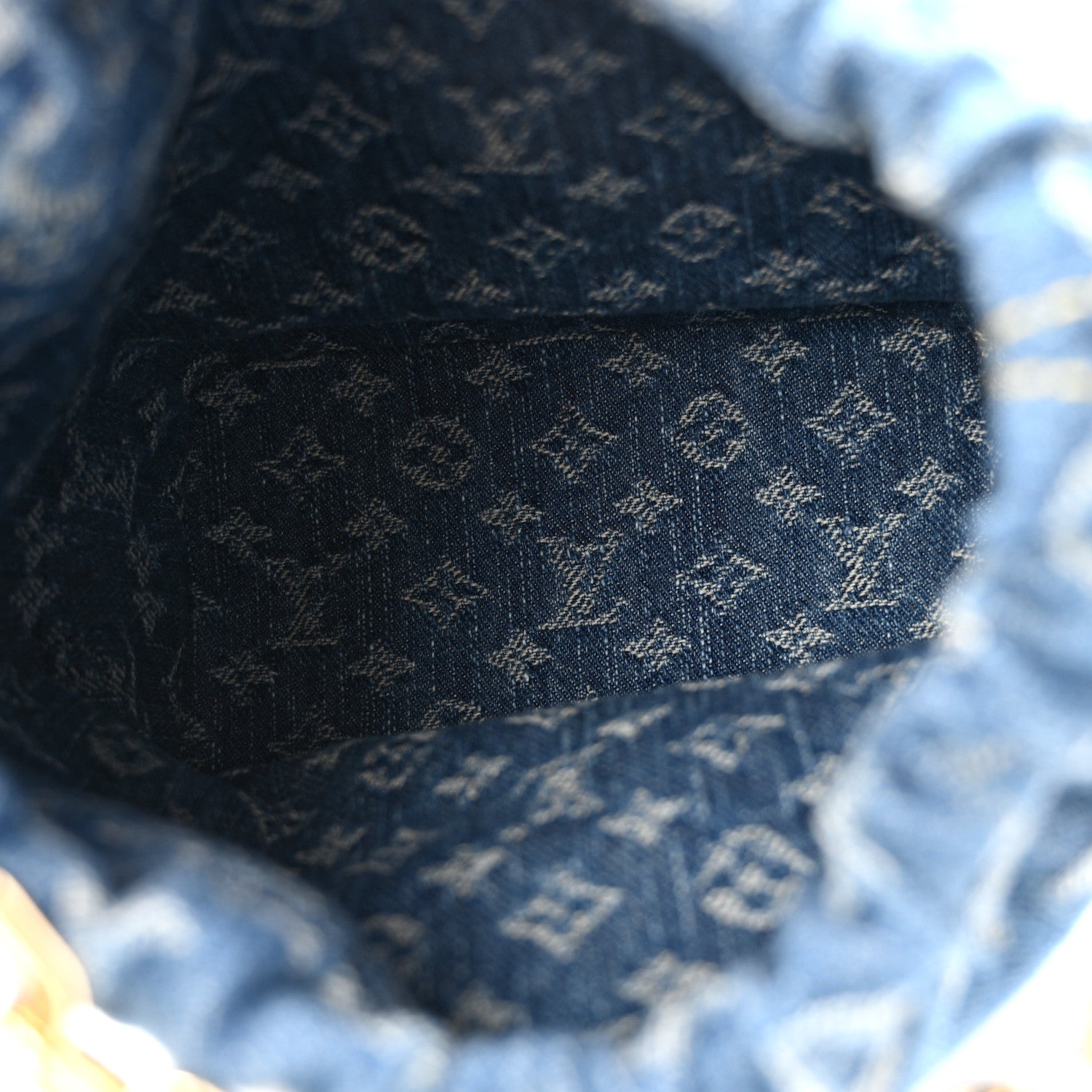 Louis Vuitton Monogram Denim Nano Noe Blue 5 of 9
