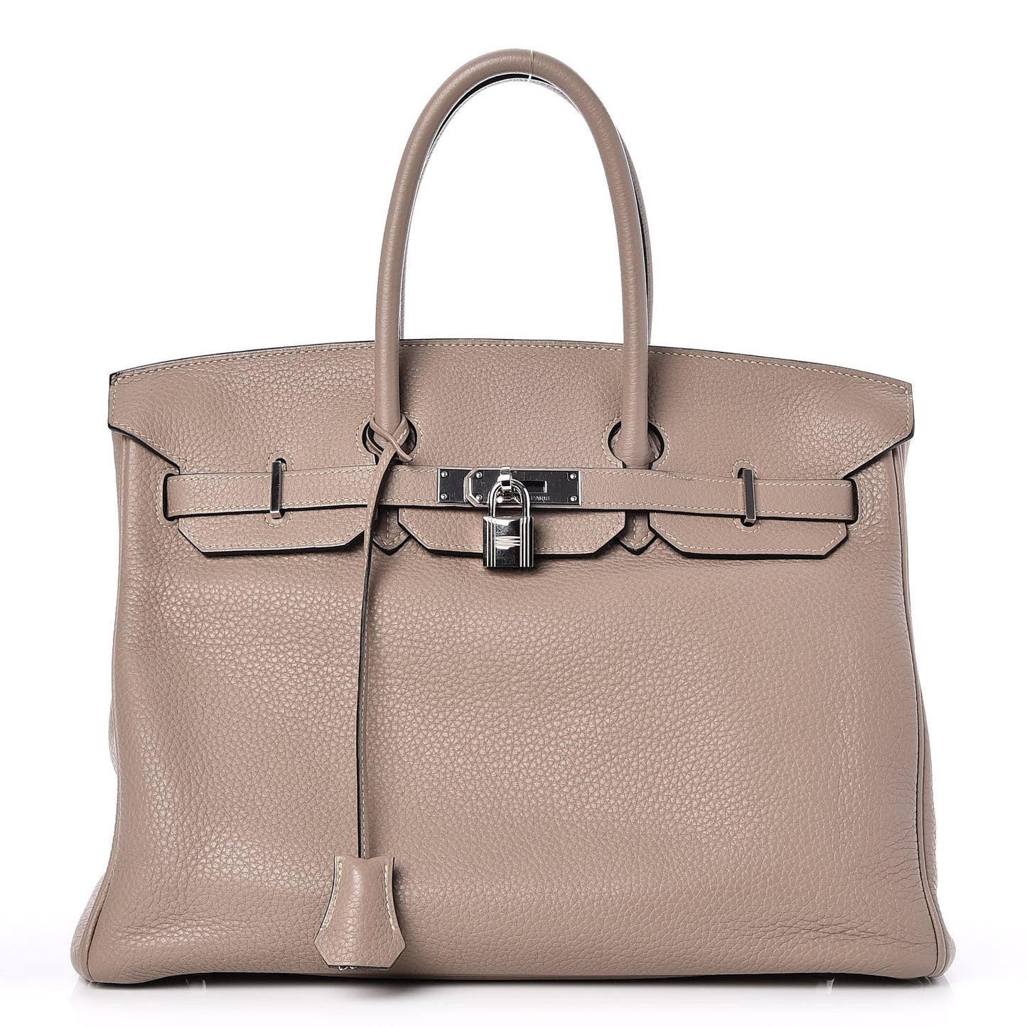 Taurillon Clemence Birkin 35 Gris Tourterelle