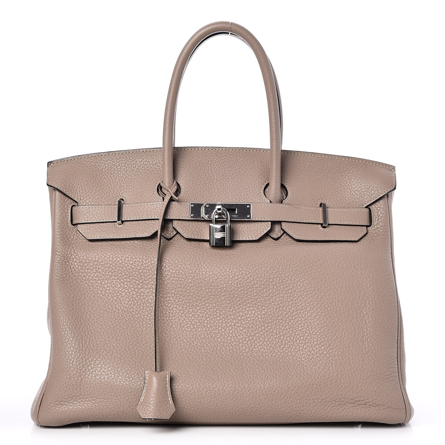 Hermes Taurillon Clemence Birkin 35 Gris Tourterelle 1 of 36