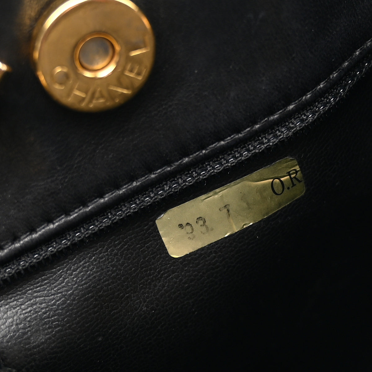 Lambskin CC Shoulder Bag Black