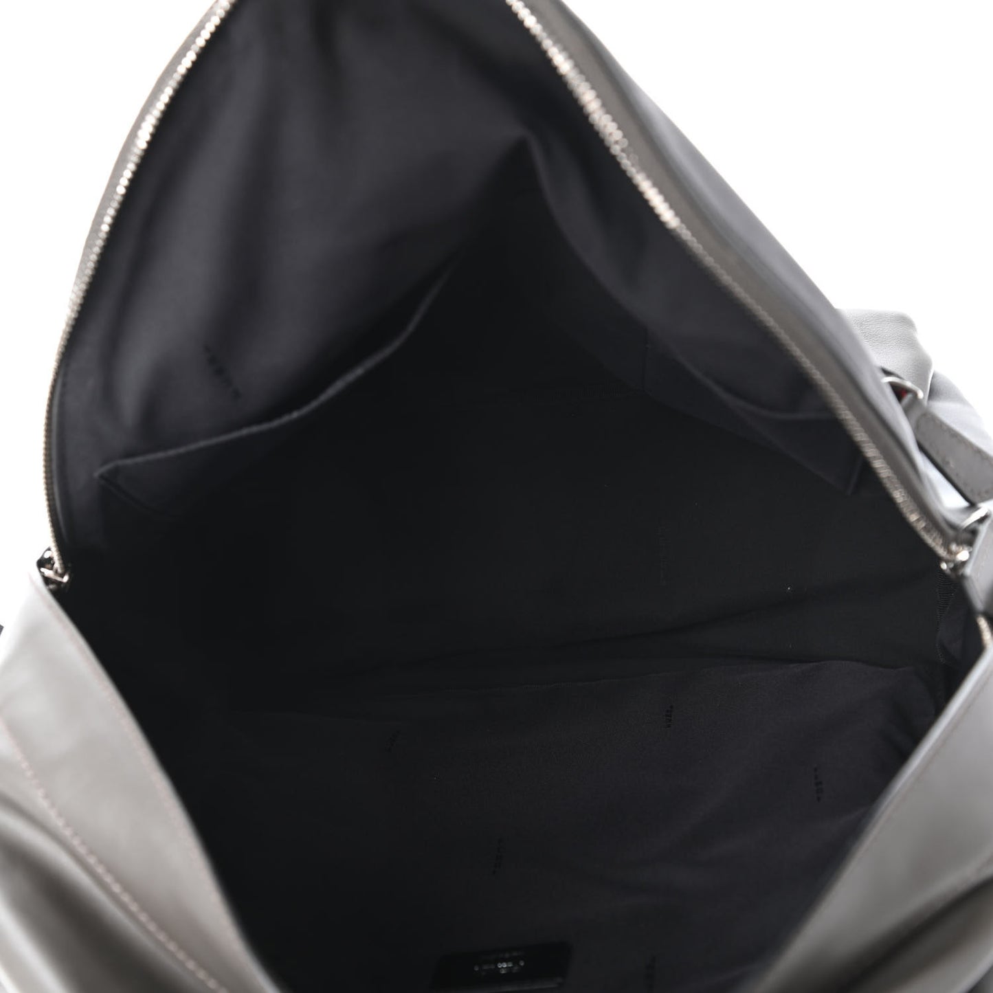 Nylon Vitello Century Dolce Monster Eyes Rounded Backpack Grey