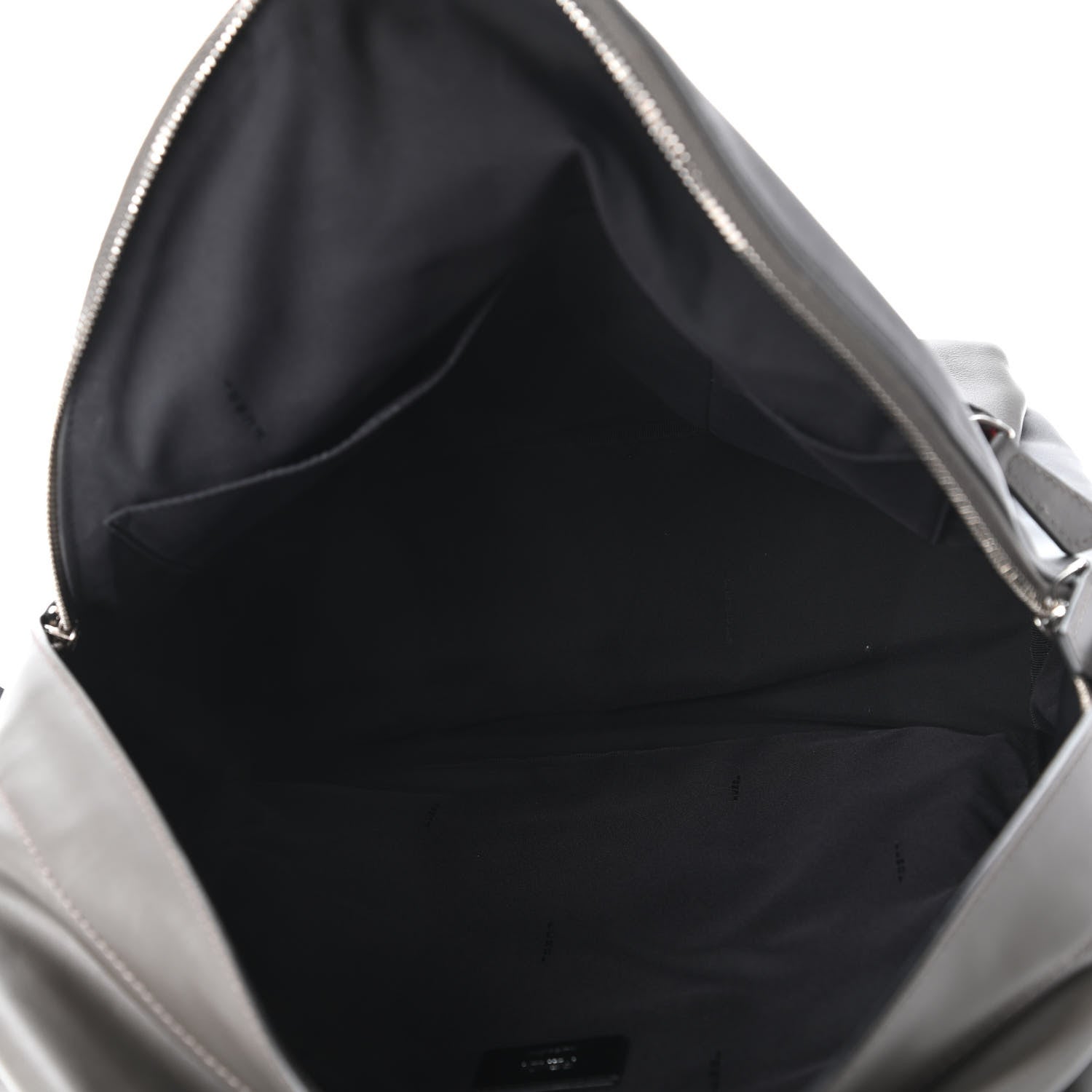 Fendi Nylon Vitello Century Dolce Monster Eyes Rounded Backpack Grey 5 of 11