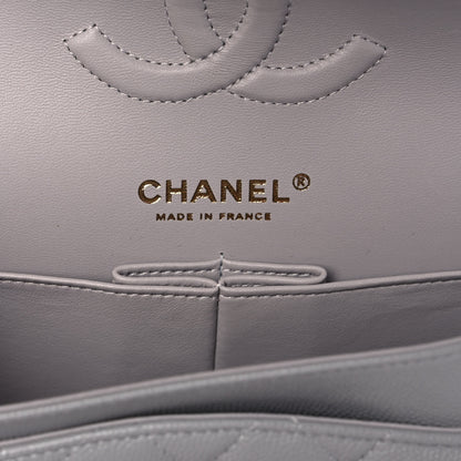Chanel Caviar Quilted Medium Double Flap Grey 6 of 10