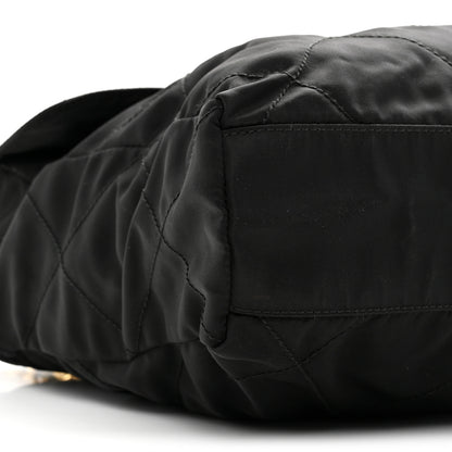 Prada Nylon Tessuto Impuntu Quilted Flap Shoulder Bag Black 9 of 10