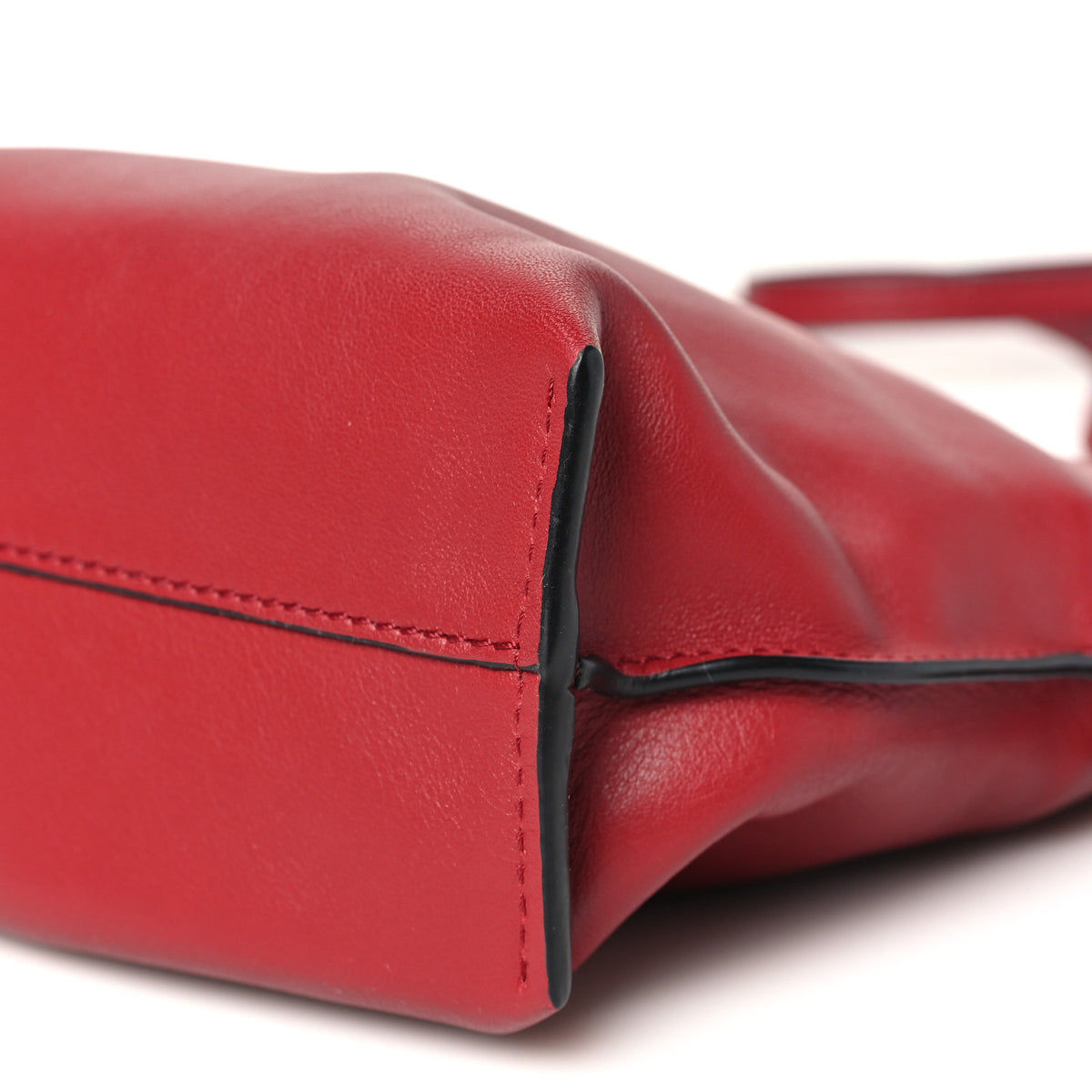 Calfskin Mini Flamenco Knot Clutch Red