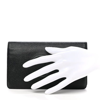 Chanel Caviar Timeless CC Yen Wallet Black 2 of 8