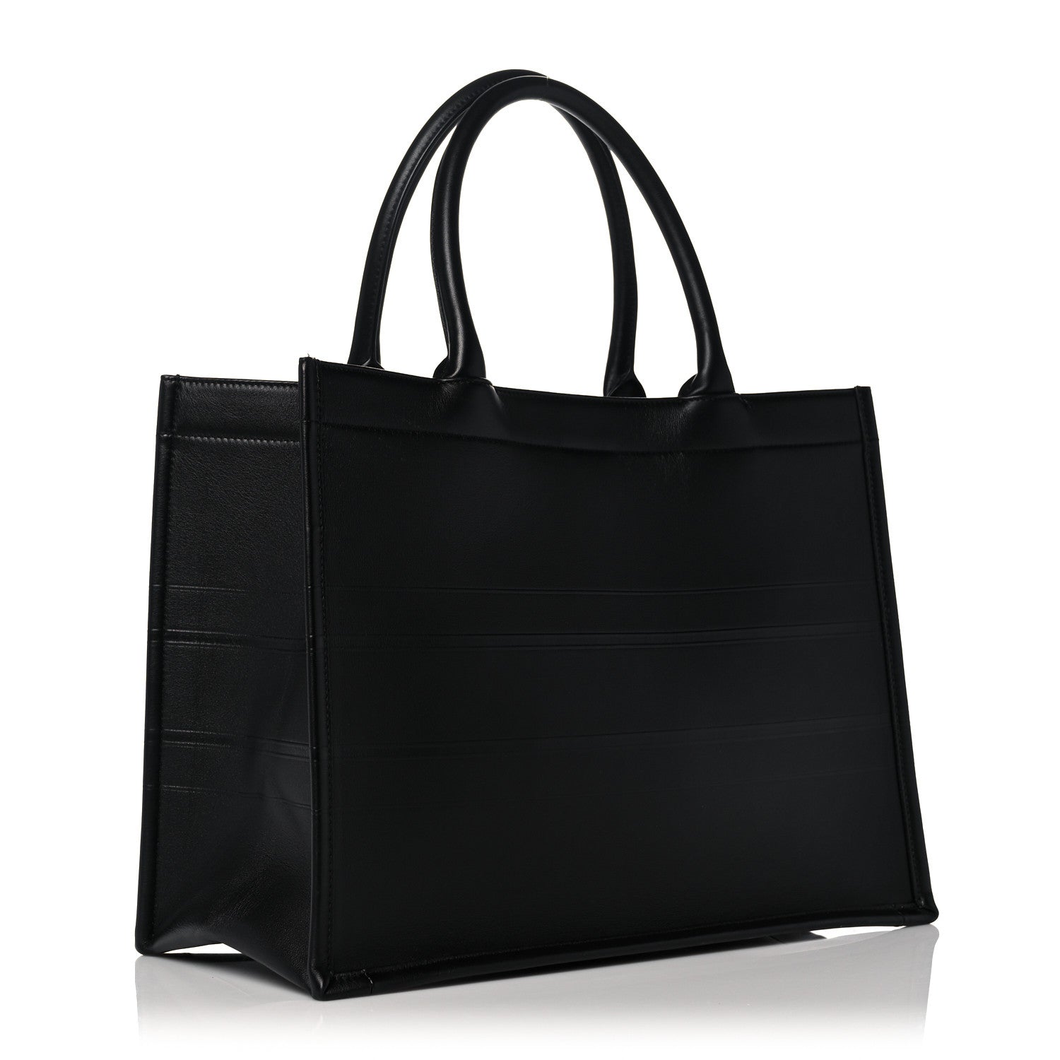 Christian Dior Calfskin Embossed Medium Book Tote Black 3 of 11