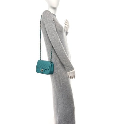 Chanel Lambskin Quilted Mini Square Flap Blue 3 of 10