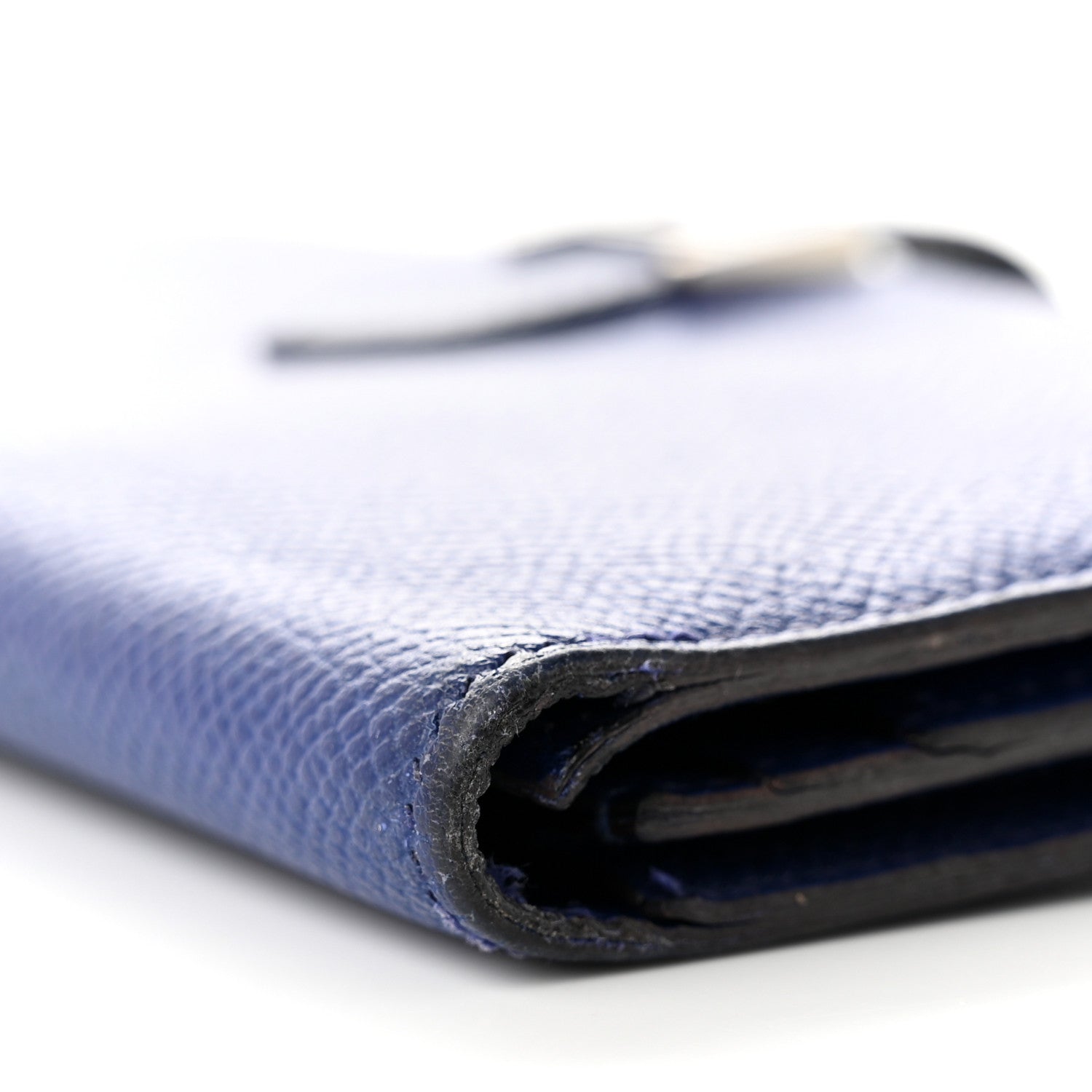 Hermes Epsom Bearn Gusset Wallet Bleu Electrique 10 of 12