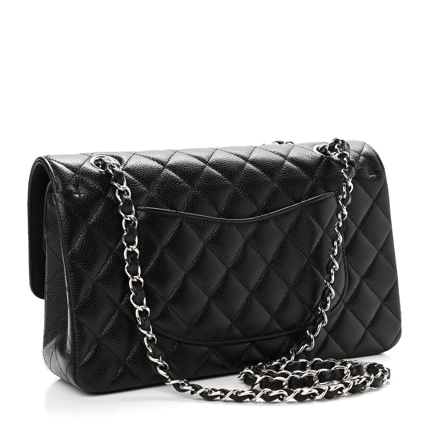 Chanel Caviar Quilted Medium Double Flap Black 3 of 10
