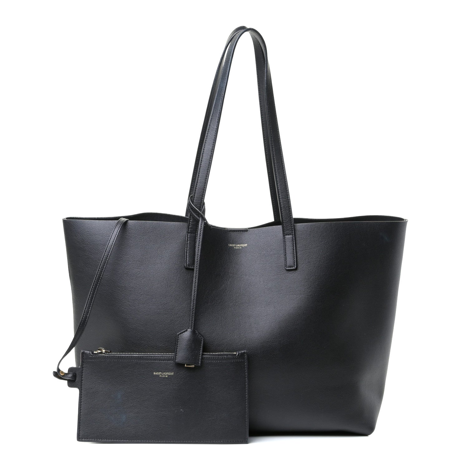 Saint Laurent Calfskin Large Shopping Tote Black 1 of 6
