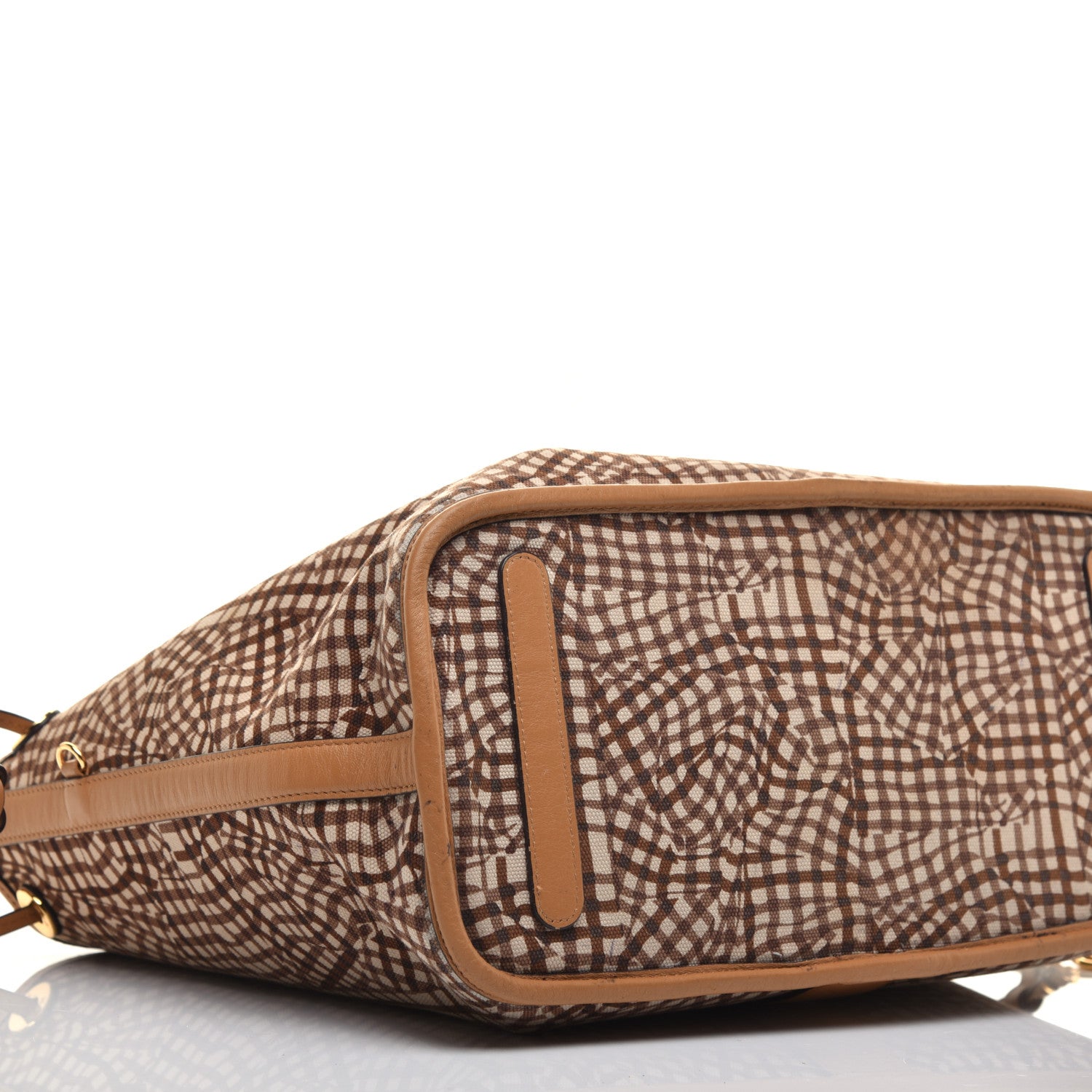 MCM Visetos Medium Liz Reversible Shopper Tote Cognac 13 of 18