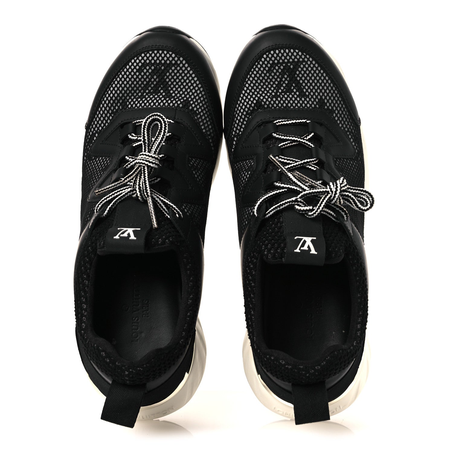Louis Vuitton Technical Nylon Monogram Rubber Aftergame Sneakers 37 Black 2 of 11
