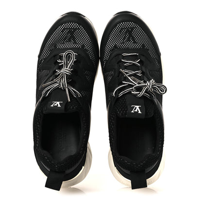 Louis Vuitton Technical Nylon Monogram Rubber Aftergame Sneakers 37 Black 2 of 11