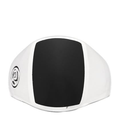 David Yurman Sterling Silver Black Onyx Signet Ring 57 8 1 of 5