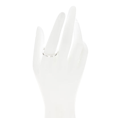Tiffany Sterling Silver Narrow Atlas Pierced Ring 63 10.25 2 of 4