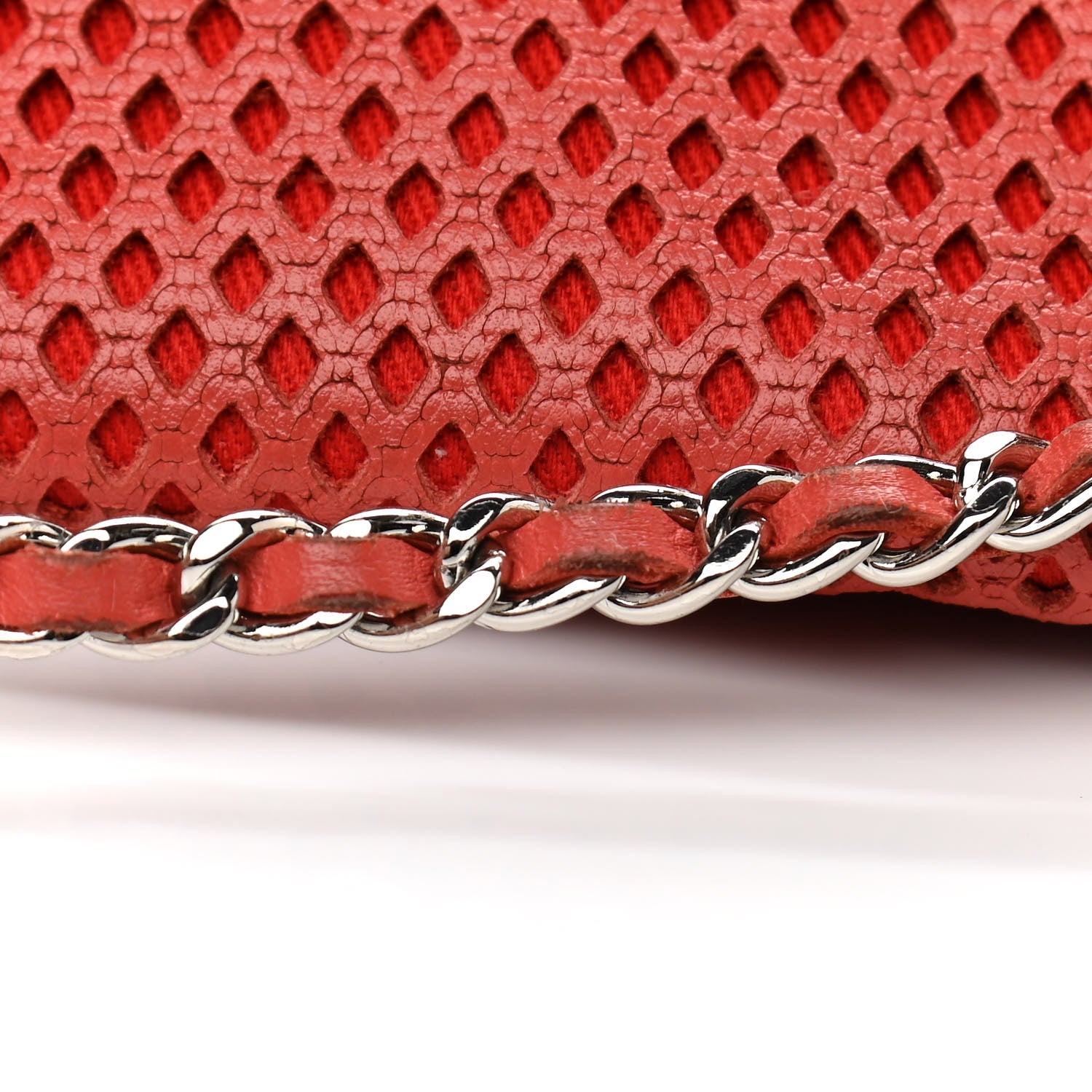 Chanel Perforated Calfskin Small Up In The Air Flap Red 12 of 13