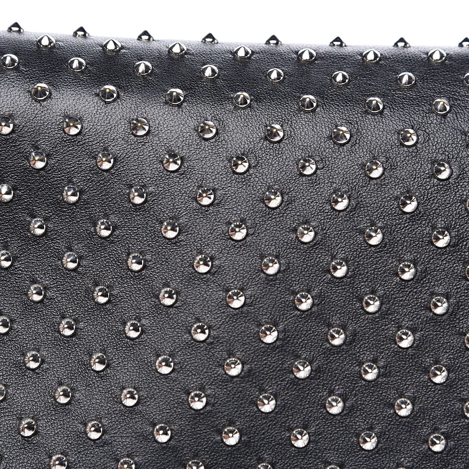 Alexander McQueen Calfskin Studded Insignia Pouch Black 13 of 13