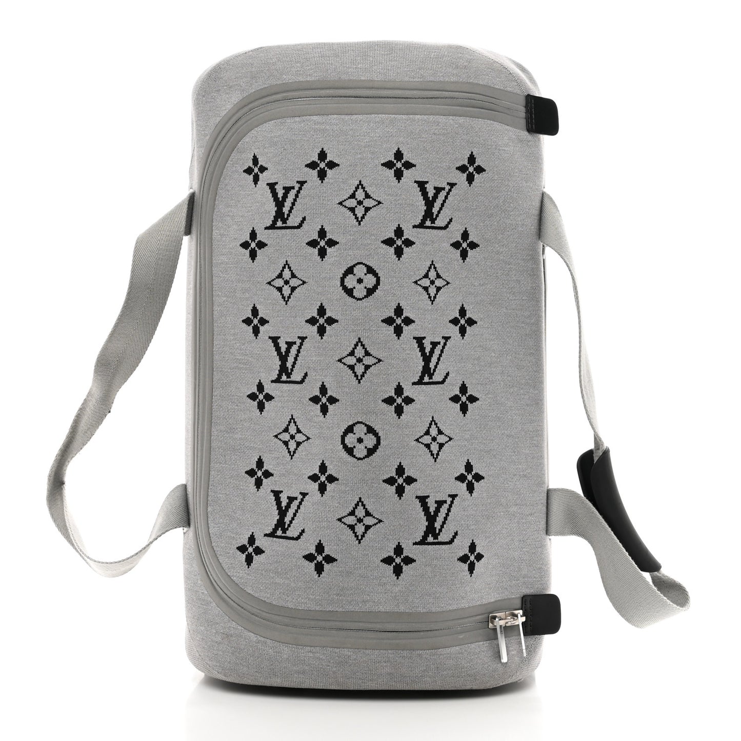 Knit Monogram Horizon Soft Duffle 55 Grey