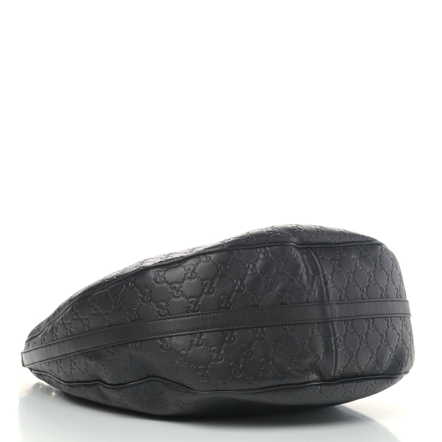 Guccissima Large GG Twins Hobo Black