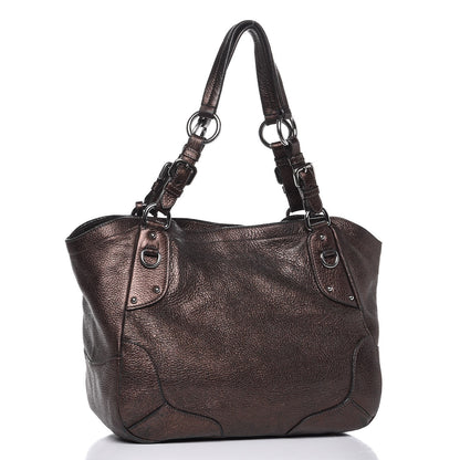 Prada Vitello Daino Shoulder Bag Antico Mordore 3 of 13