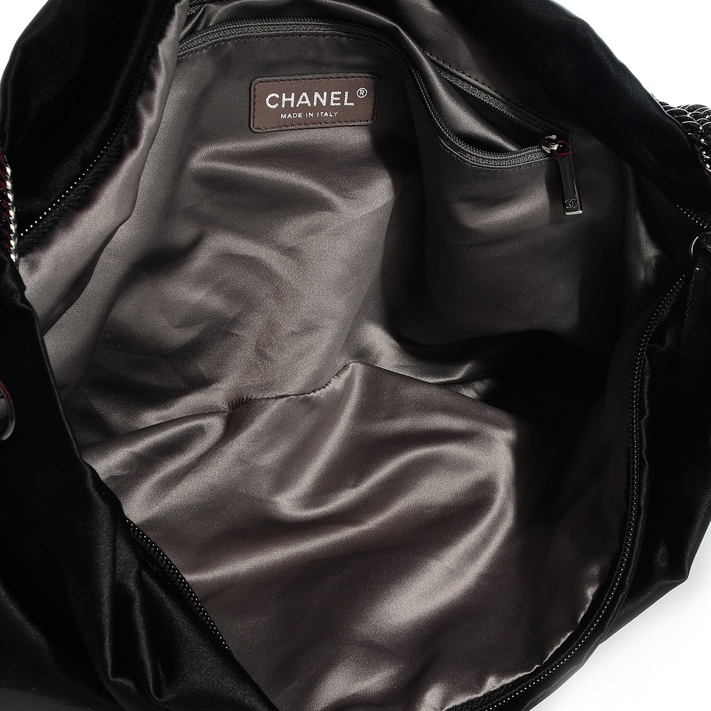 Satin Large Bow Bag Black