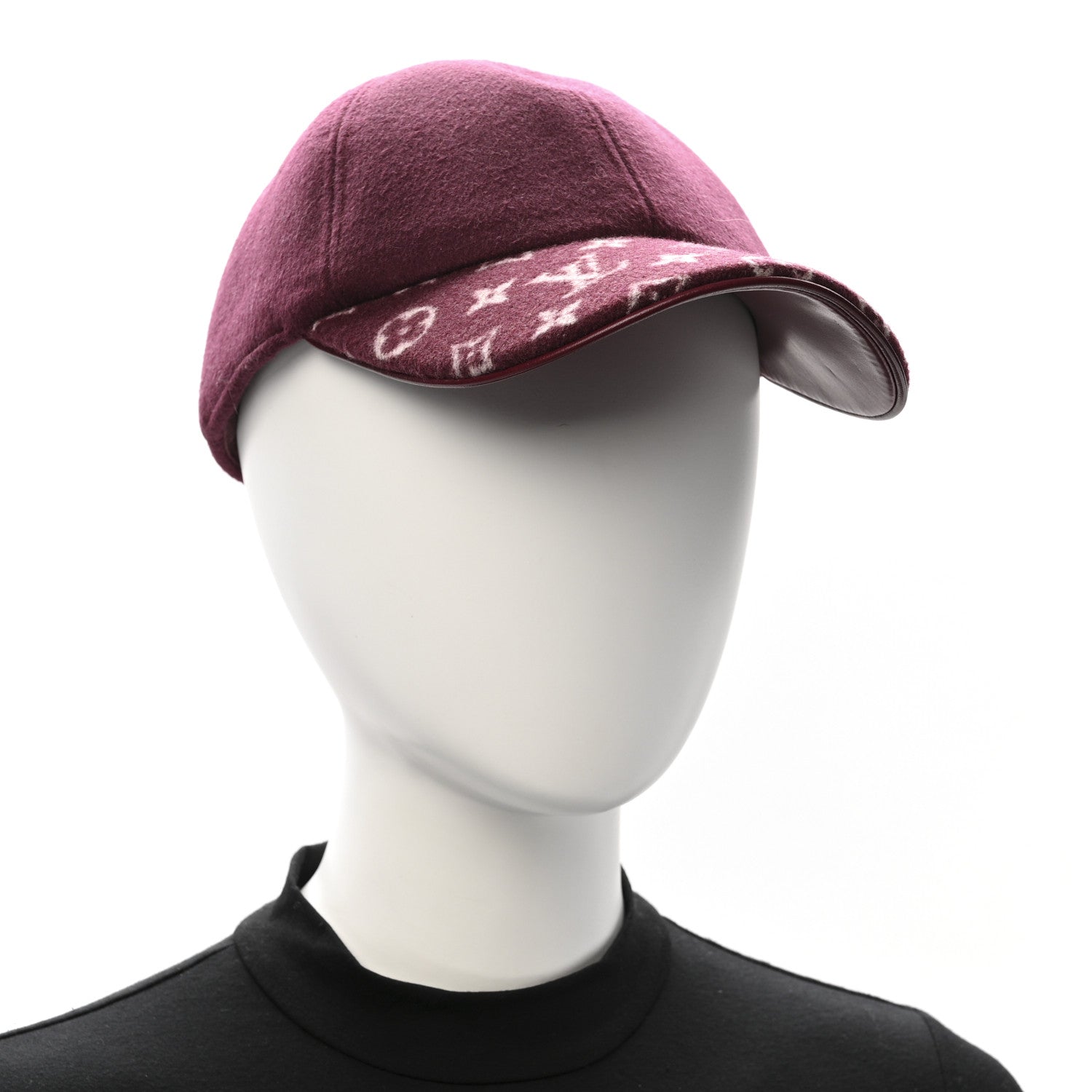 Louis Vuitton Wool Silk Monogram Endless Cap L Bordeaux 1853230