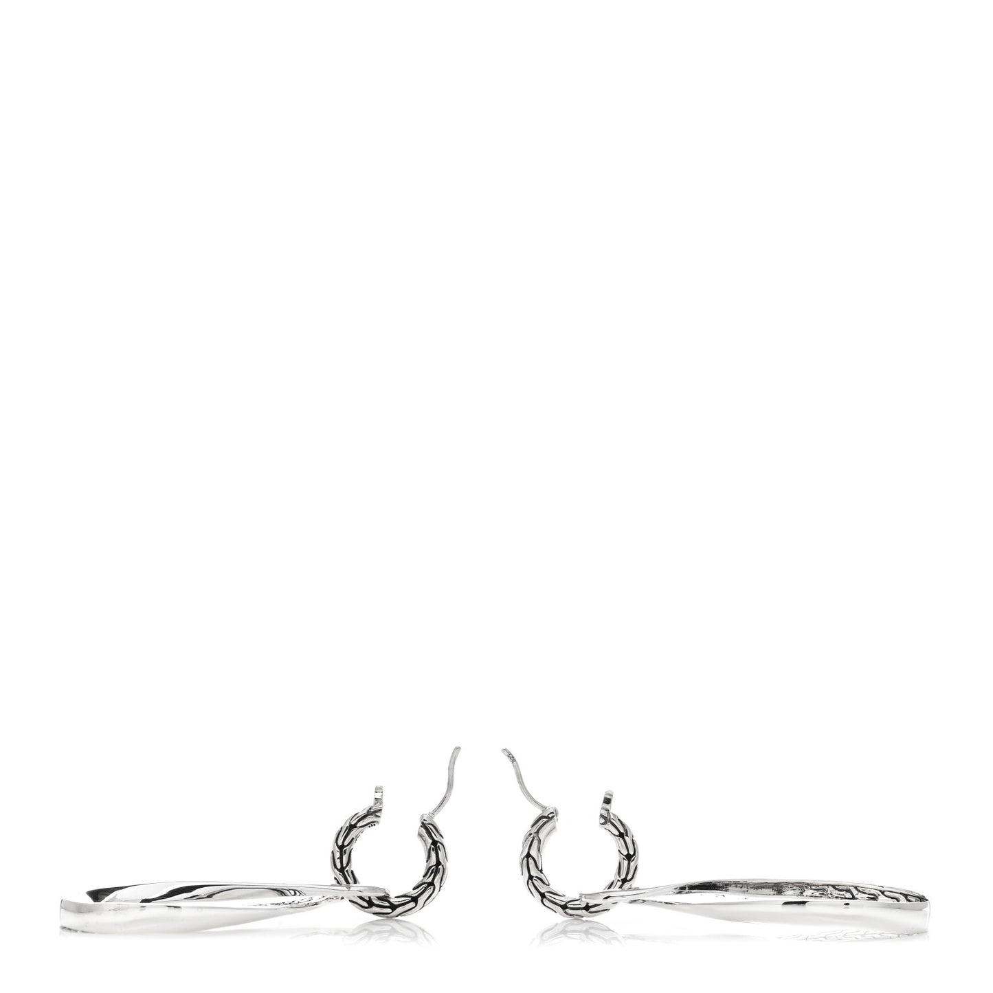 Sterling Silver Asli Classic Chain Infinity Drop Earrings